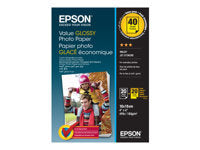 Epson Wert Fotopapier – glänzend, 102 × 152 mm, 40 Blatt