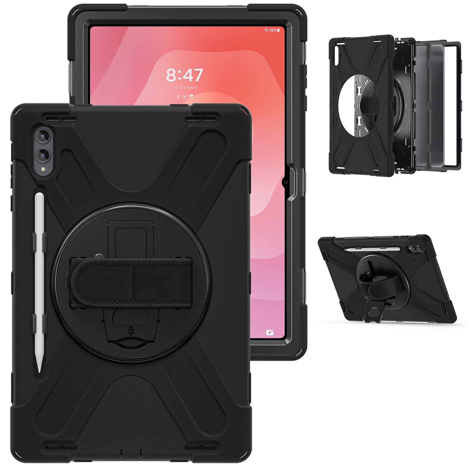 4SMARTS Tablet-Hülle für Samsung Galaxy Tab S11 Ultra 14,6" – Schwarz