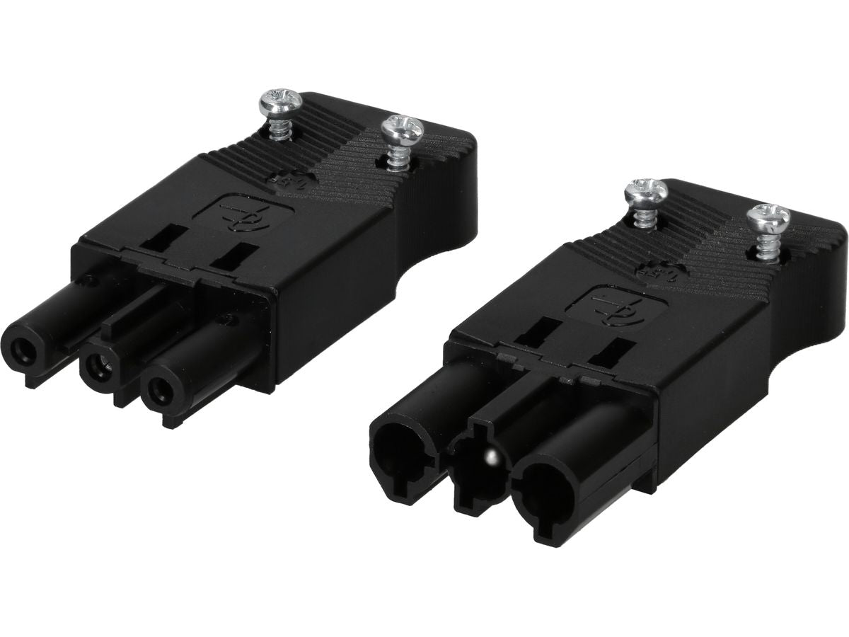 Max Hauri AG Max Hauri Adapterkabel, 3-polig AC 166 zu Schraubklemme, IP20 – schwarz