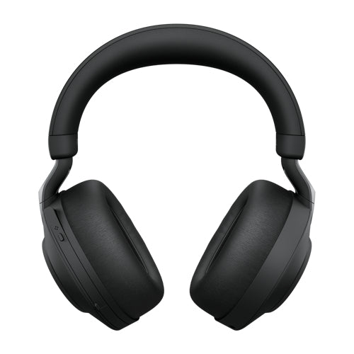 Jabra Evolve2 85 Office-Headset – On-Ear, Stereo, Kabel + BT, ANC, UC-optimiert, mit USB-A-Dongle, Schwarz