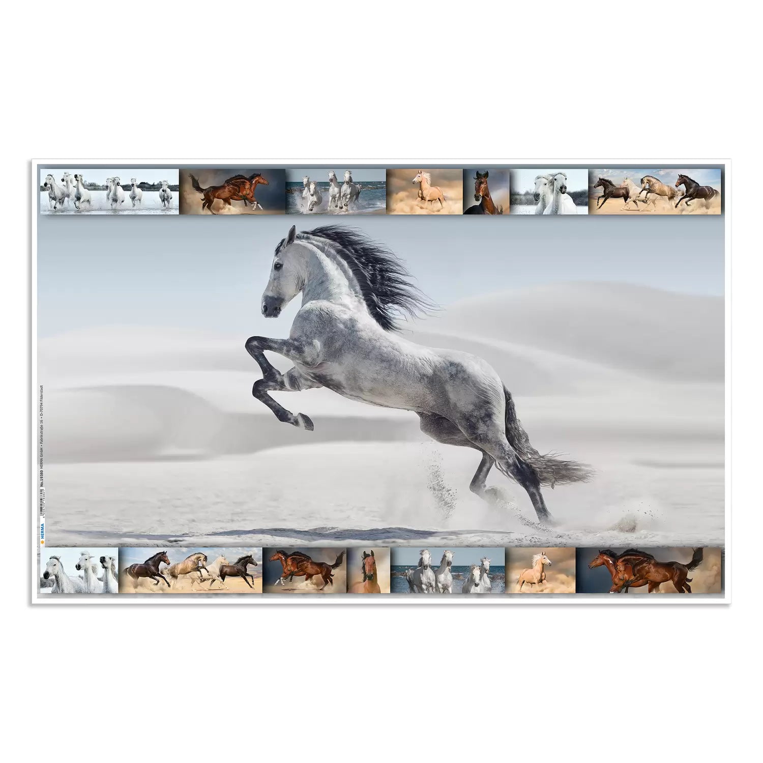 HERMA Schreibunterlage – Pferd – 550 × 350 mm – Kunststoff, rutschfest