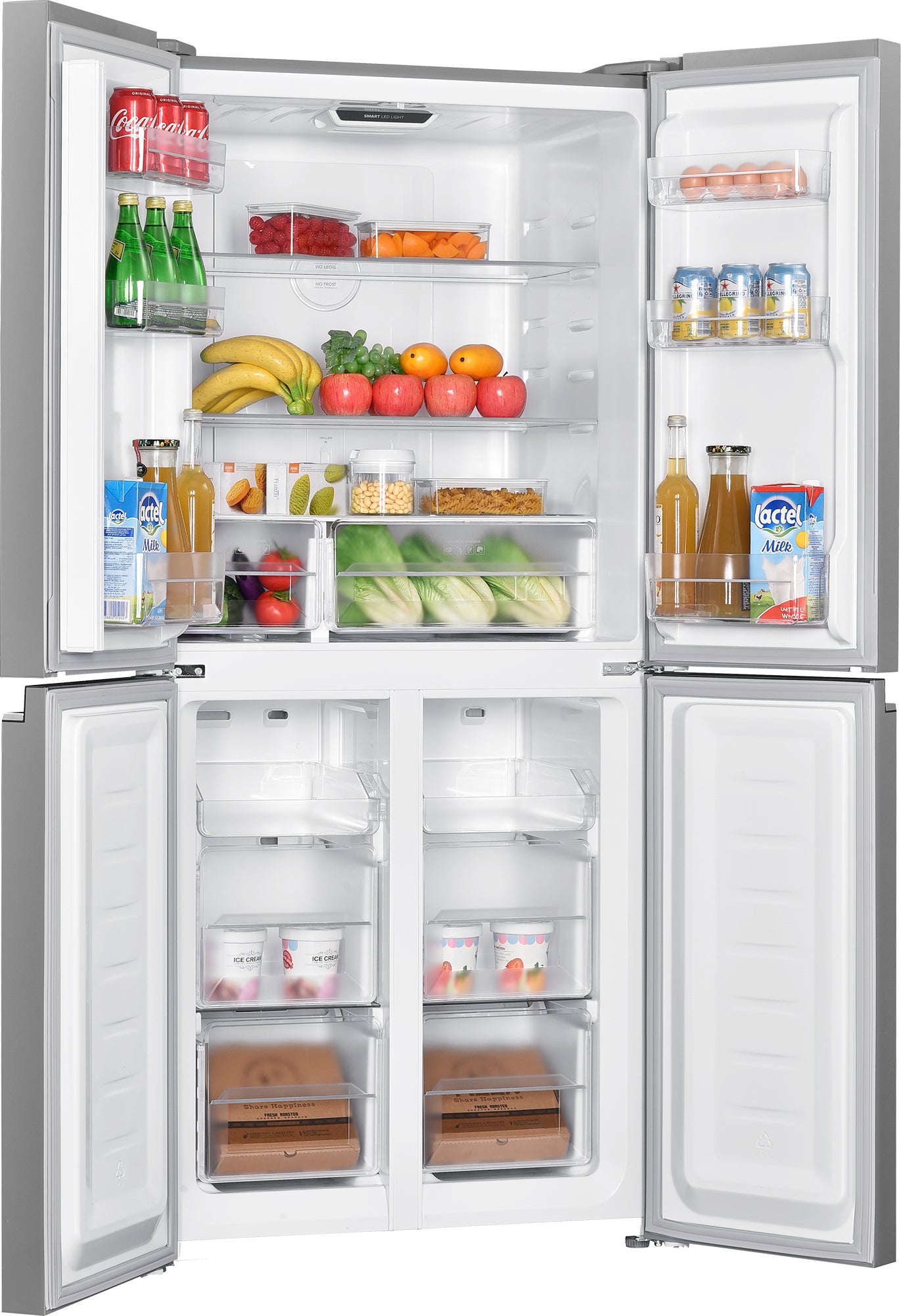 Beko Side-by-Side FDR5100 – 421 l, Energieeffizienzklasse E, 39 dB, Grau, 79×70×180 cm