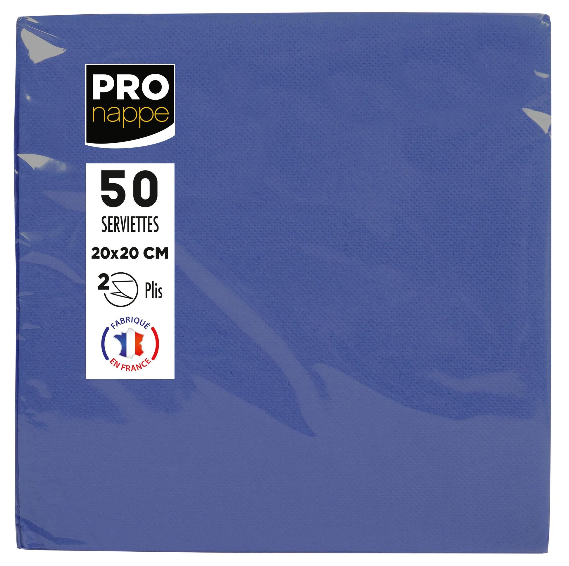 PRONAPPE PRO nappe Cocktail Servietten – blau – 20 × 20 cm, 2-lagig – 50 Stück