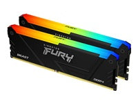 Kingston Technology Kingston FURY Beast RGB – 32 GB (2×16 GB), DDR4 3600 MT/s, CL18, 288-poliger DIMM
