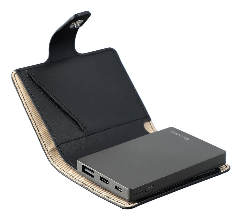 4smarts SkyTag Card Duos ReCharge – Standort-Finder – Bluetooth 5,3, 50 m Reichweite, IPX5, Schwarz
