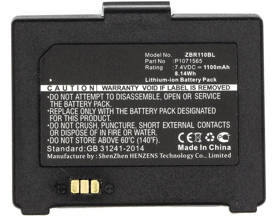CoreParts Akku 1100 mAh 7,4 V – für ZQ110, P1070125-008/P1071565