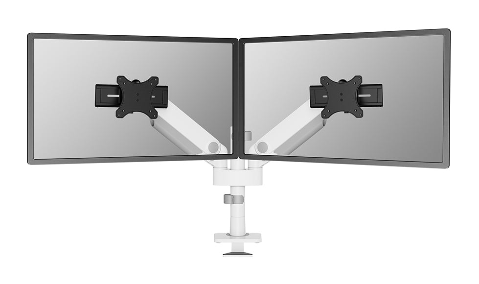 Neomounts DS65S-950Wh2 Full Motion Dual – Monitorarm, Dual, Tischklemme, bis 34", VESA 75 × 75/100 × 100 mm