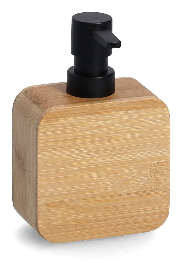 Zeller Present Seifenspender – Bambus, Schwarz, 250 ml