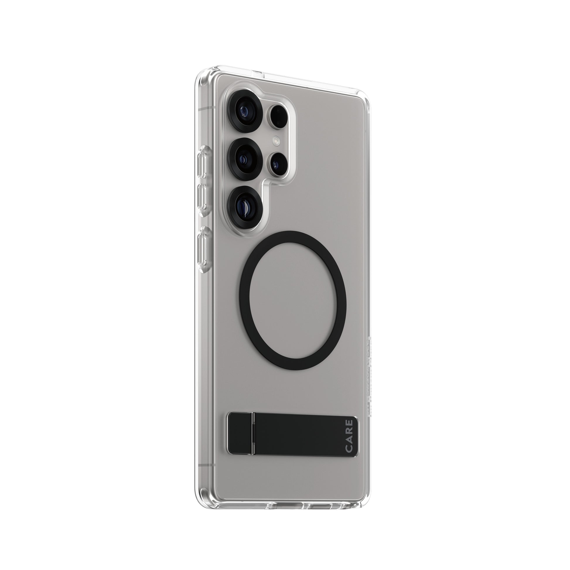 PanzerGlass Backcover CARE – für Samsung Galaxy S25 Ultra – transparent – mit Kickstand, Qi-kompatibel