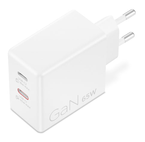 Lenovo G0A6065WEU USB-Desktop-Ladegerät 65 W – USB-C×2 – 1,5 m Kabel, Weiss – für mobile Geräte