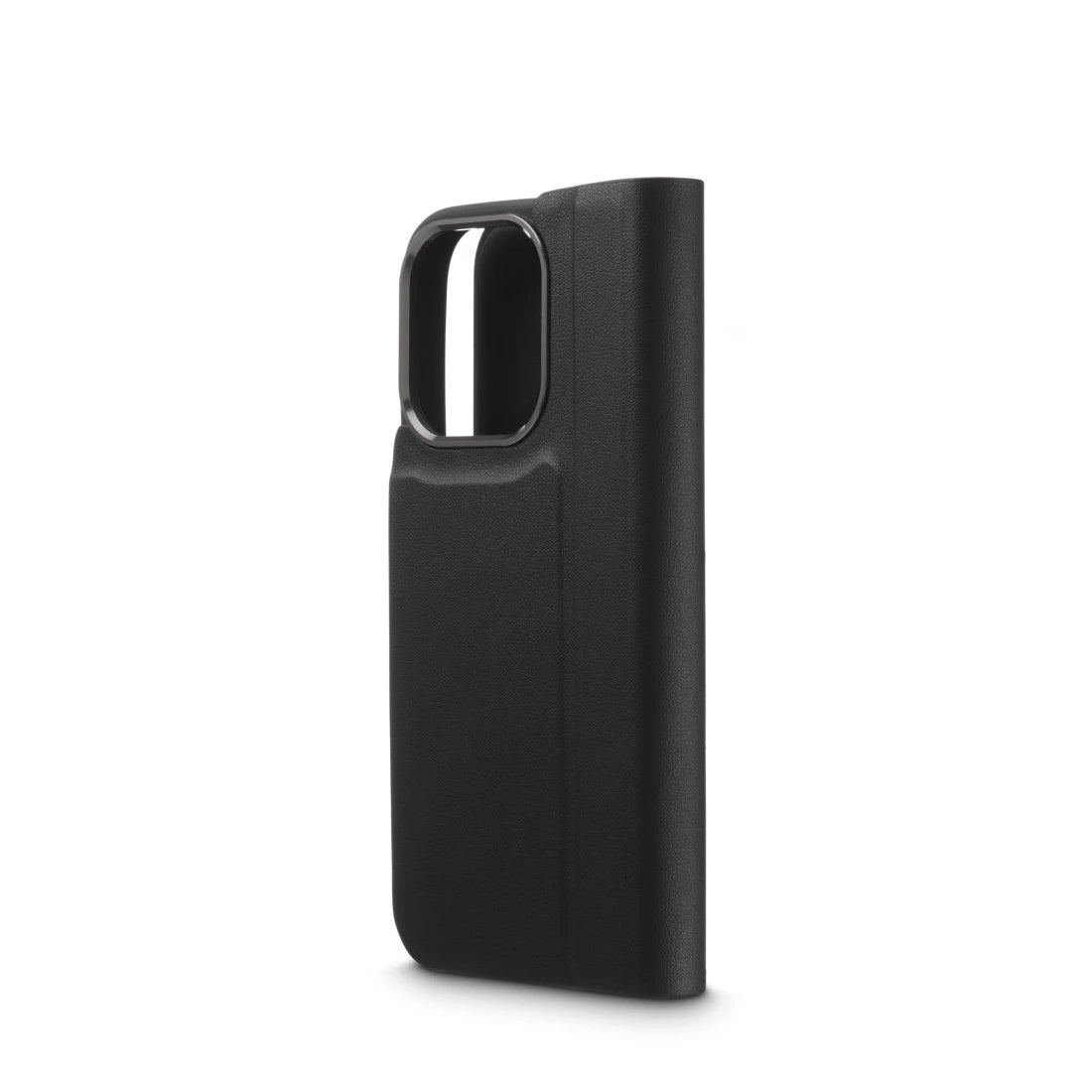 Hama Booklet-Hülle Eco Premium – für Apple iPhone 16 – schwarz – Kunstleder, mit Kartenfach