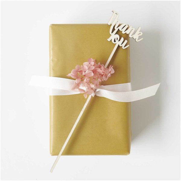 Rico Design Party-Piekser Thank You – Beige – 25,3 cm – Holz – 1 Stk