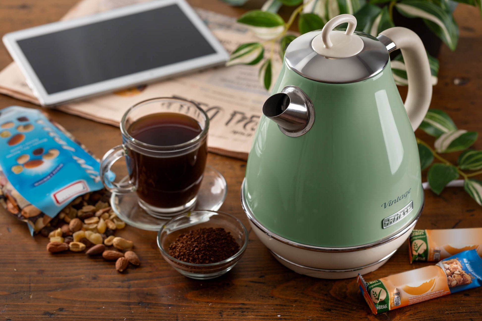 Ariete Wasserkocher – 1,7 l, Edelstahl, Grün, 2869/04