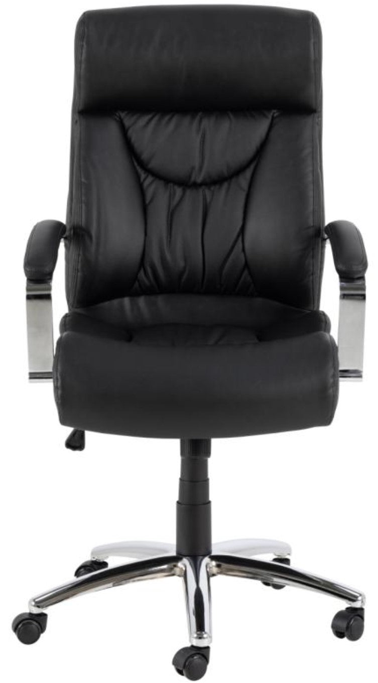 Actona AC Design Bürostuhl Benson – Kunstleder, Metallgestell, Schwarz