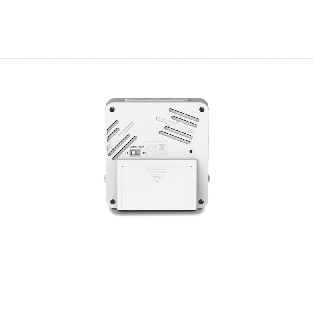 Hama Funk-Wecker, LCD, 9 × 10 × 2,5 cm, Weiss, Kalender