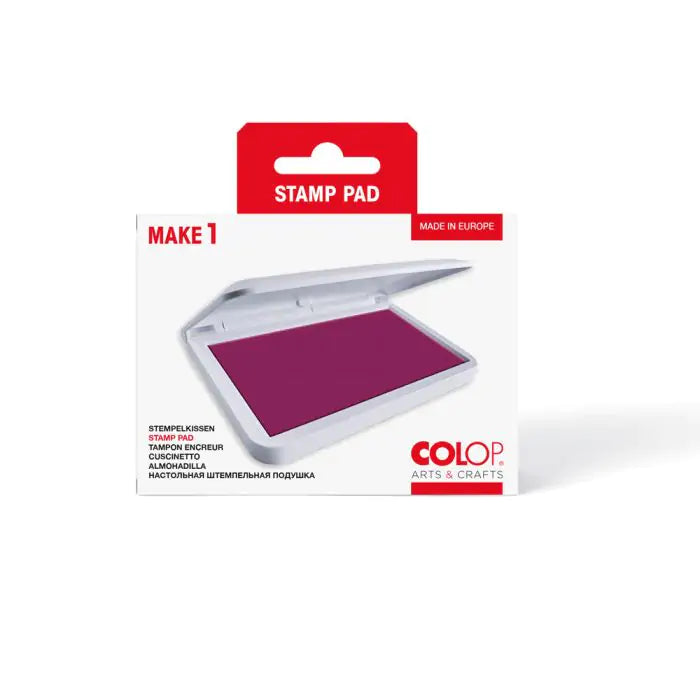 Colop Make 1 – Stempelkissen 90 × 50 mm – Rot, Kunststoffgehäuse