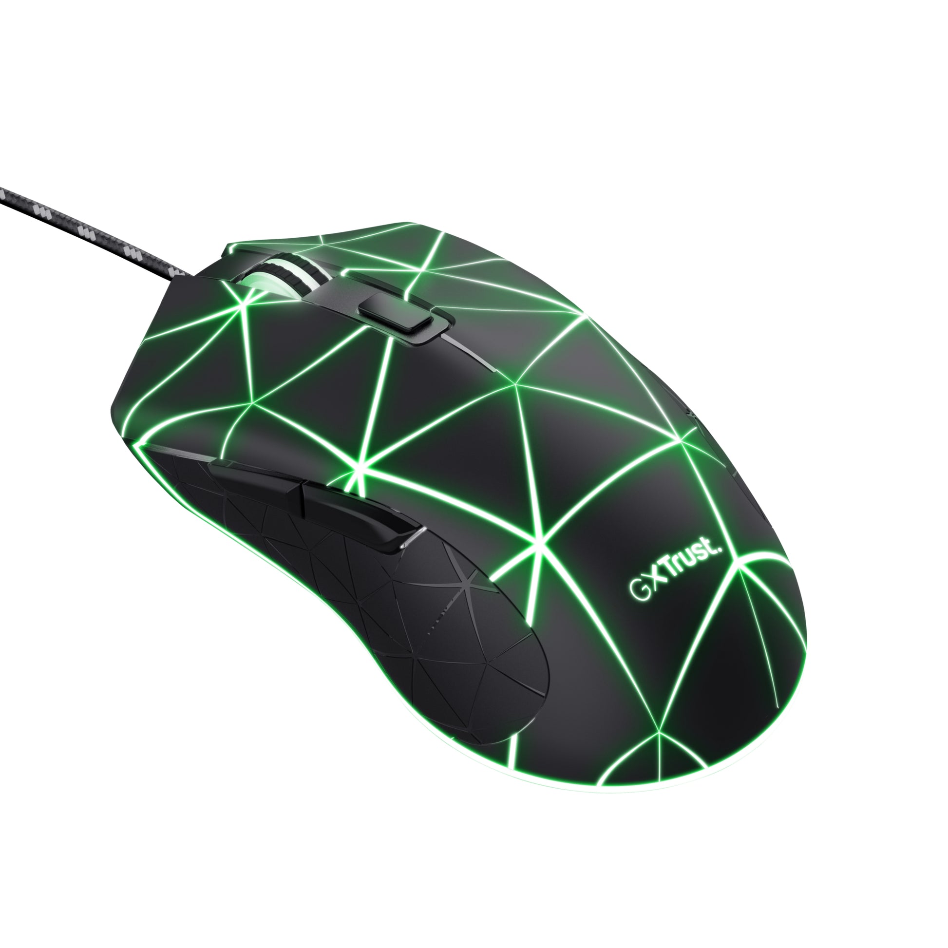 Trust GXT 133 Locx – Gaming-Maus – Kabelgebunden (USB-A), 4000 DPI, RGB-Beleuchtung, Rechts, Schwarz