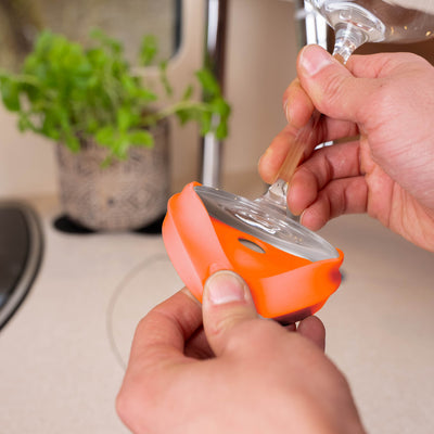 Silwy Magnet-Kondom – mehrfarbig – Silikon – 6 Stk – für Stielgläser