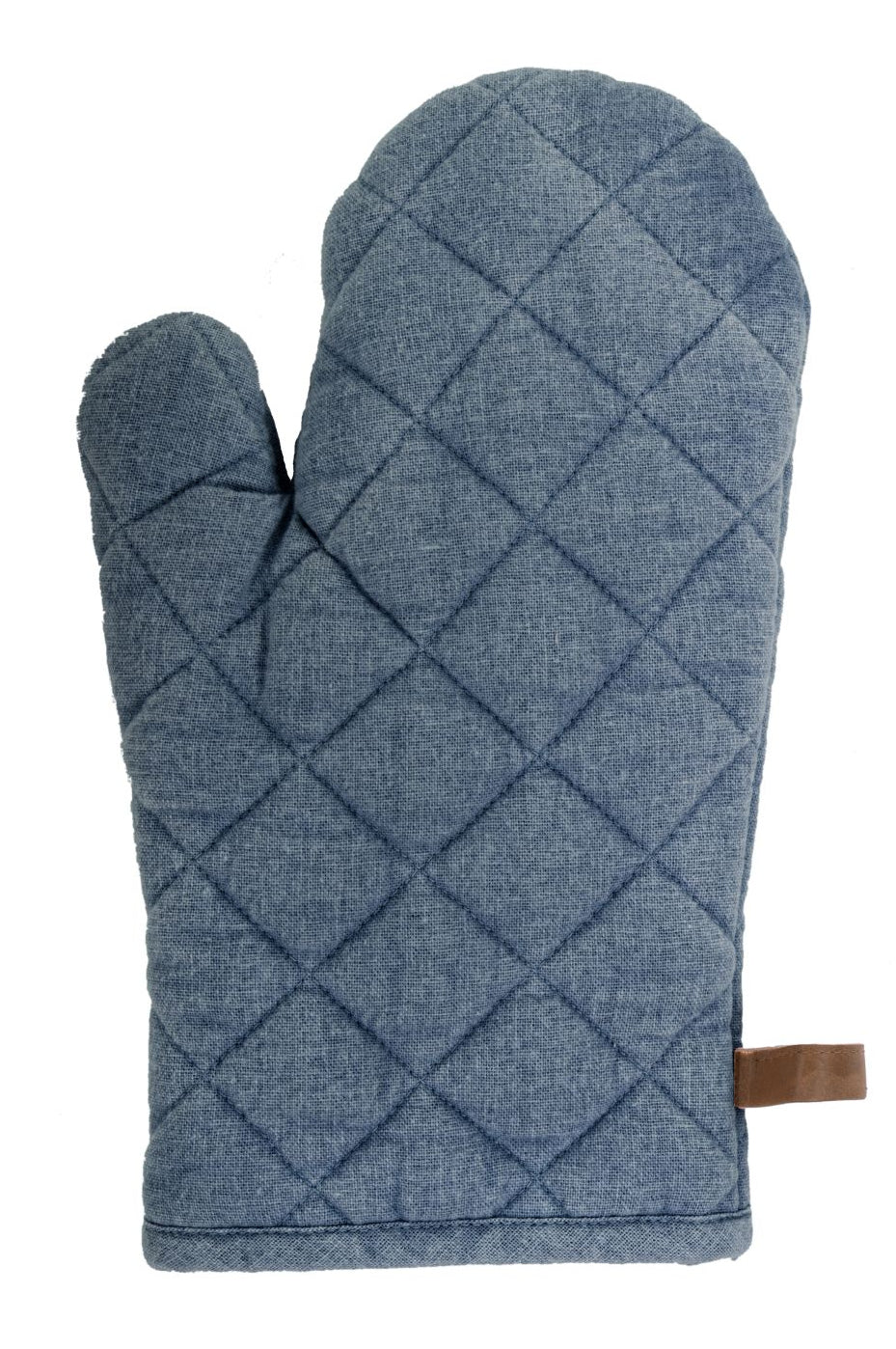 Tiseco Ofenhandschuh 18 × 28 cm, Baumwolle, maschinenwaschbar, blau
