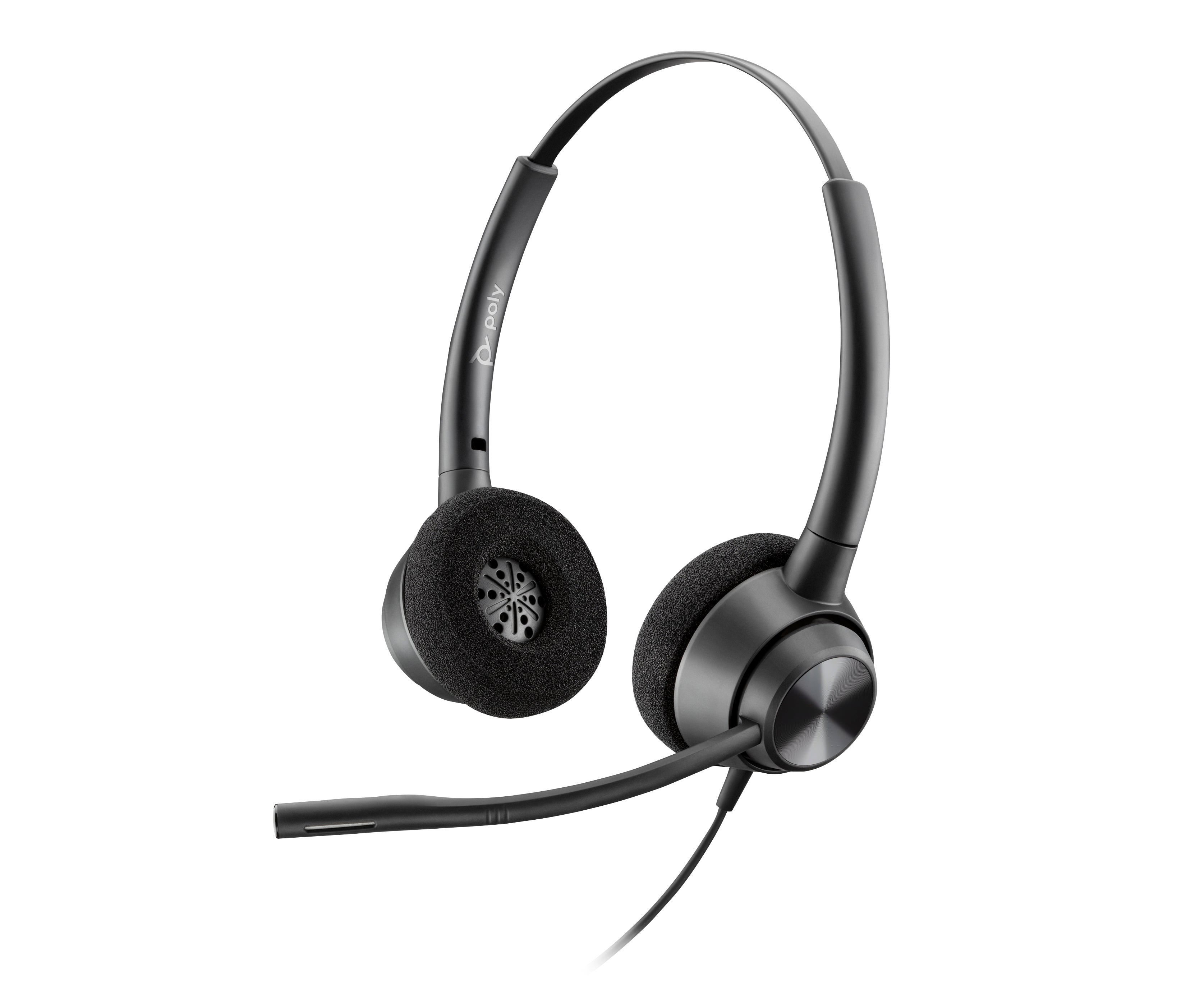Poly EncorePro 320 EP320 Office-Headset – On-Ear, Stereo, Kabelgebunden, USB-C, Schwarz