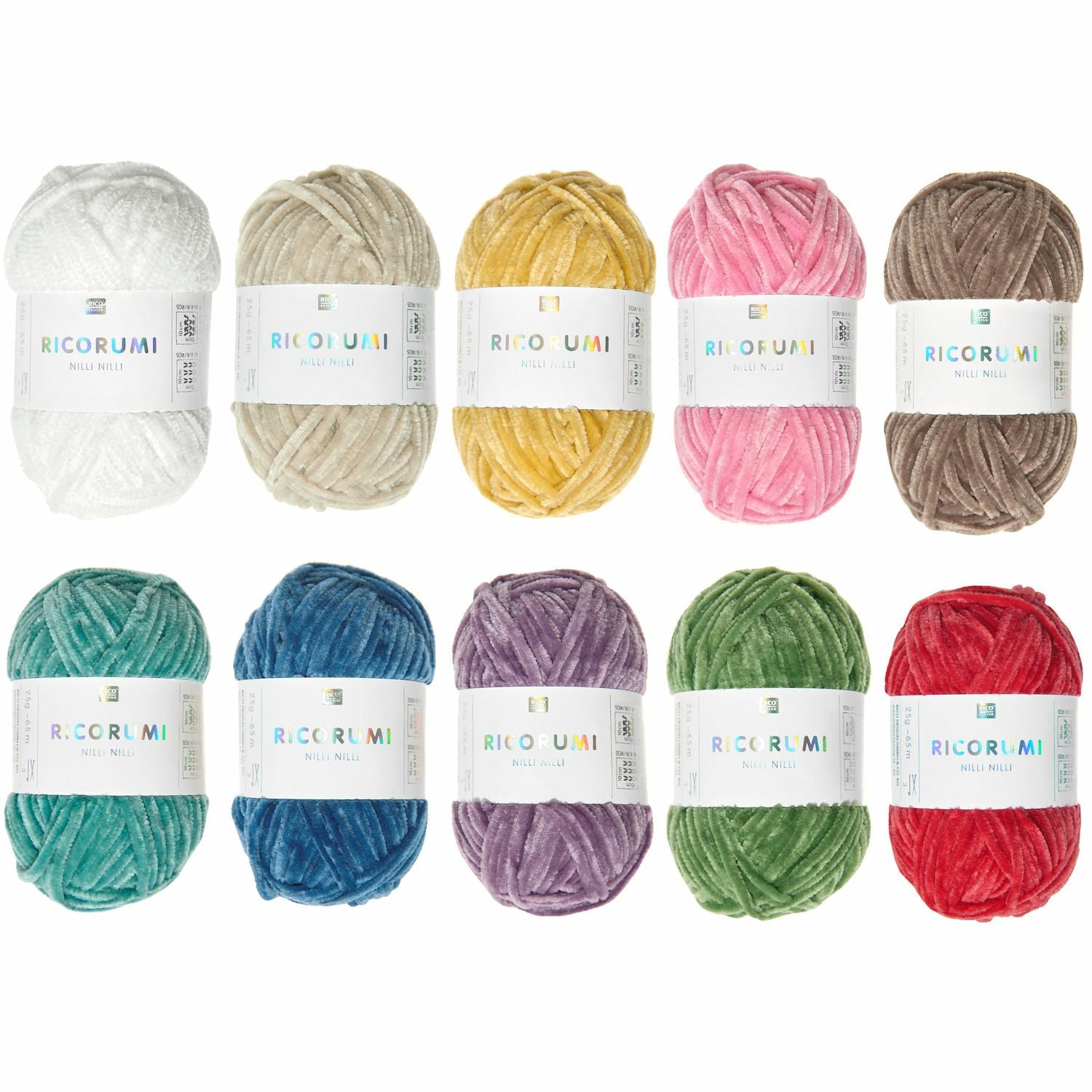 Rico Design Ricorumi-Set, Polyester, mehrfarbig, 10 Stück