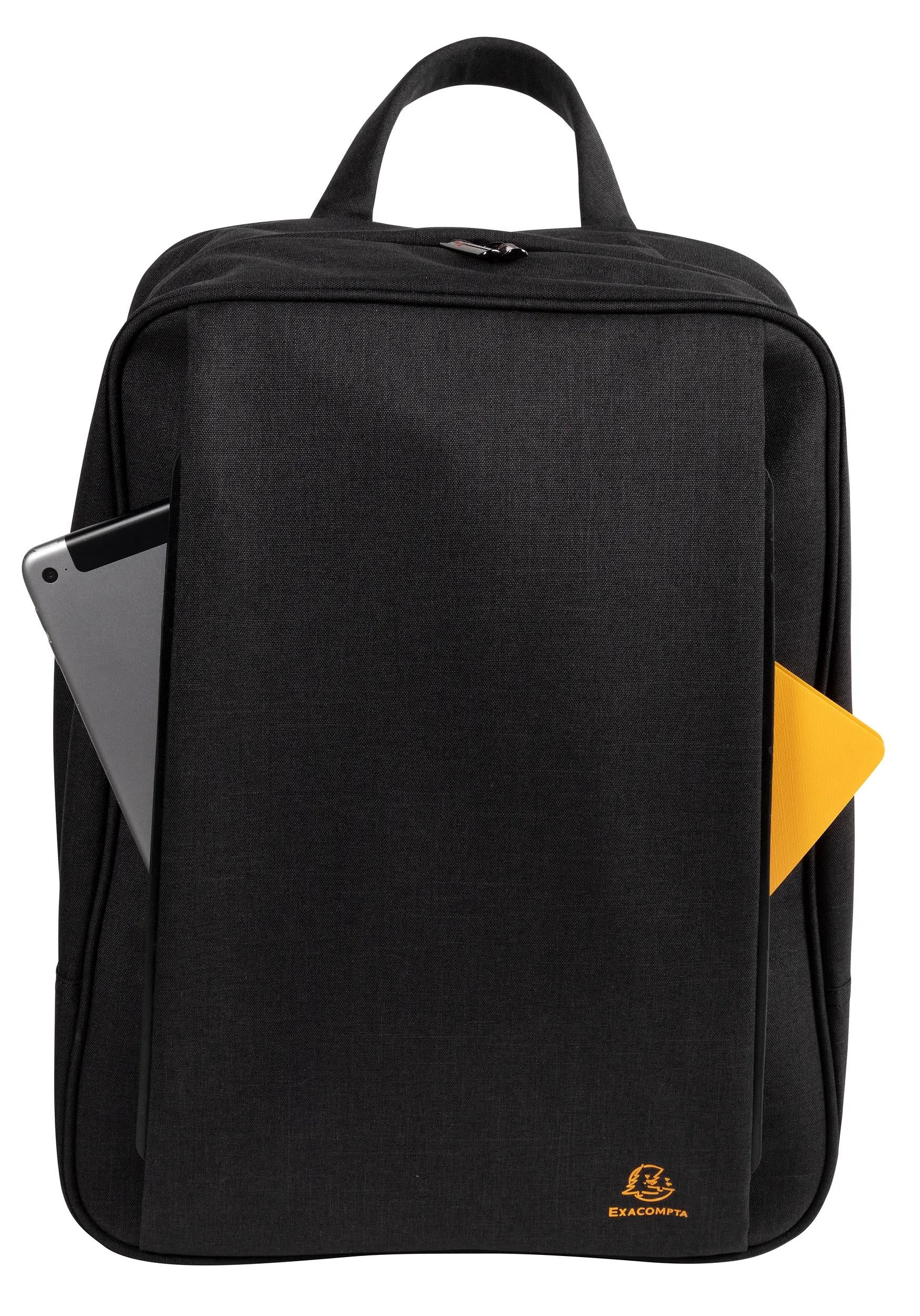 Exacompta City-Rucksack Exactive Smart – wasserabweisend, rPET-Polyester – Schwarz, 320 × 410 × 150 mm