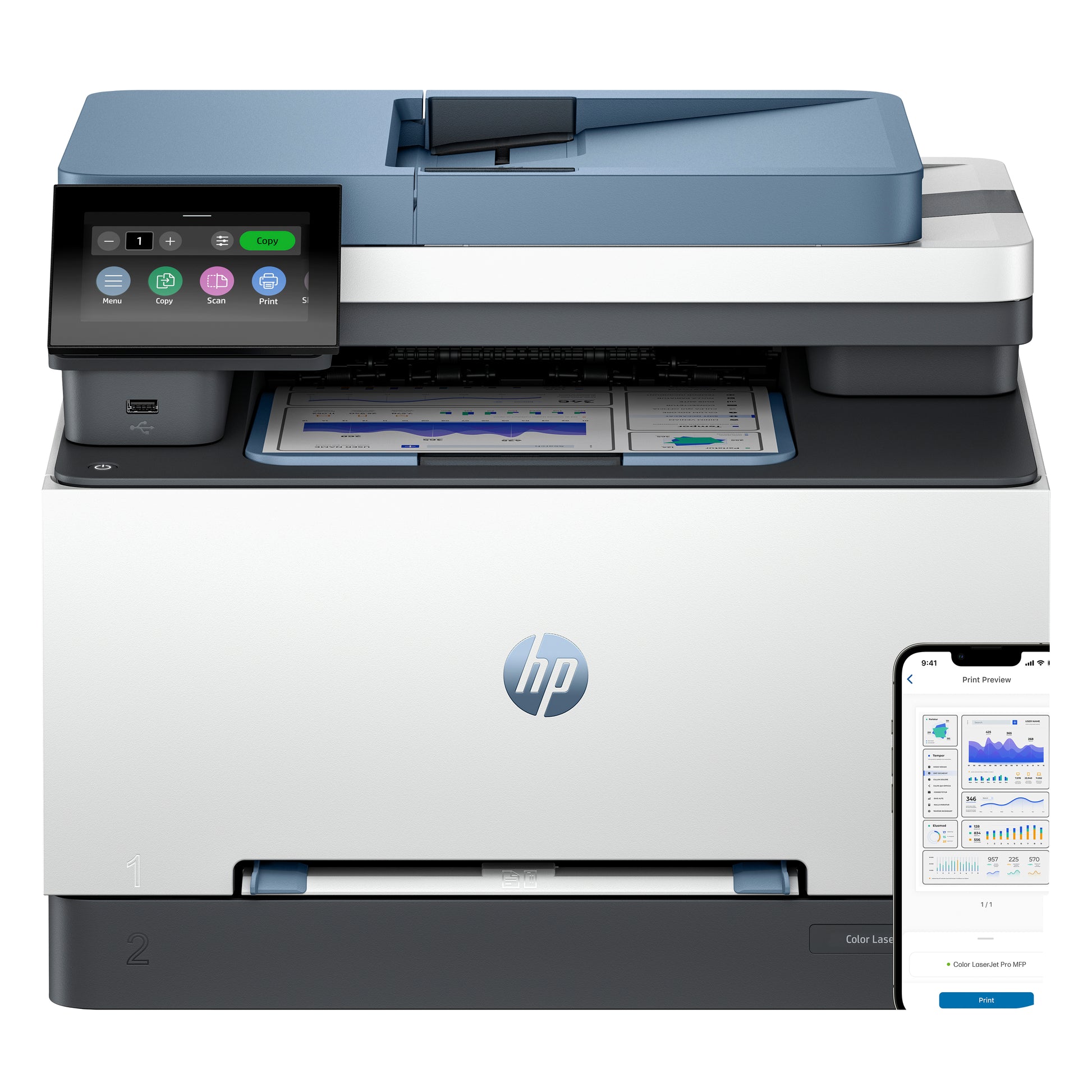 HP Color Laserjet Pro 3302Fdw – Farbiges Laser-MFP A4, 4-in-1 – WLAN