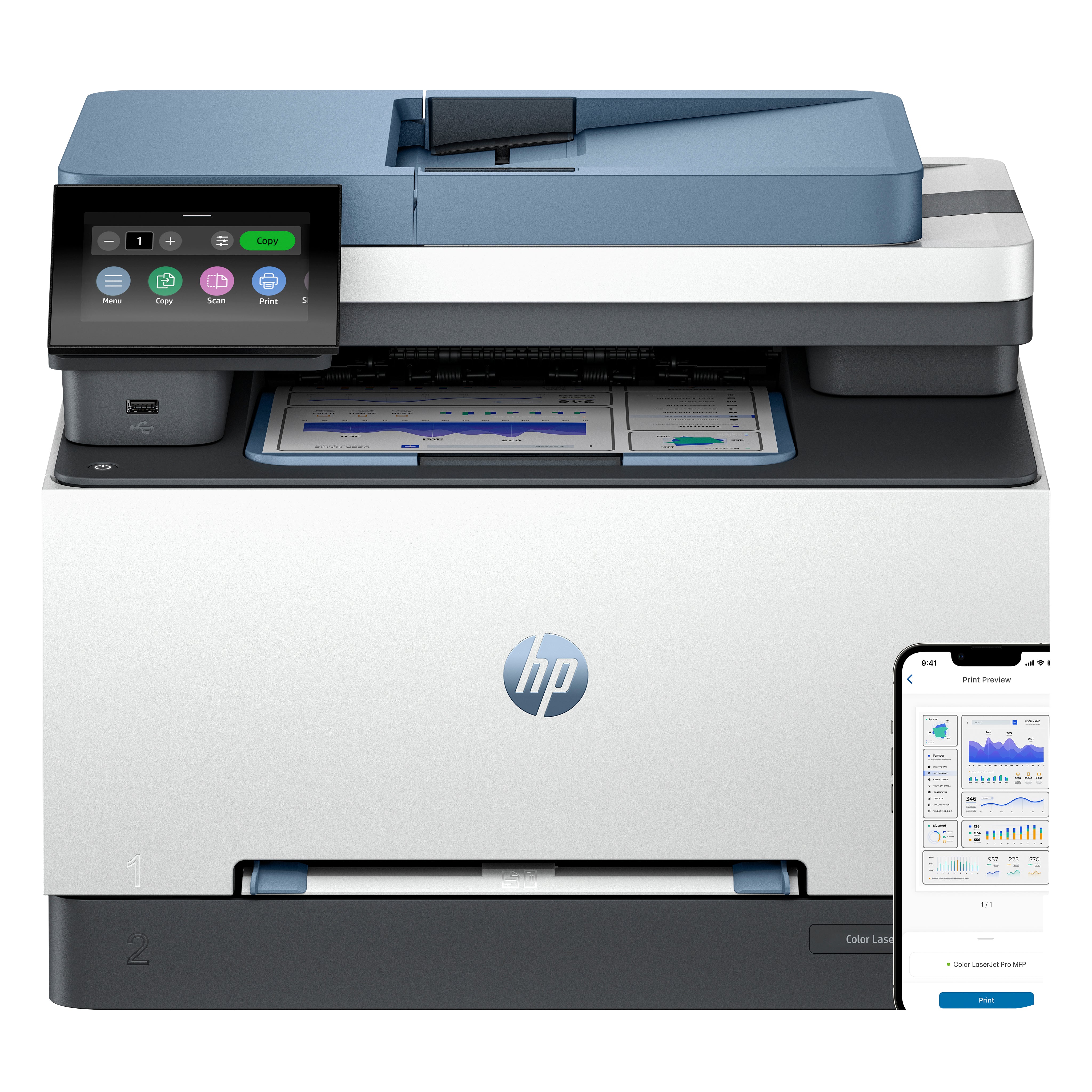 HP Color Laserjet Pro 3302Fdw – Farbiges Laser-MFP A4, 4-in-1 – WLAN