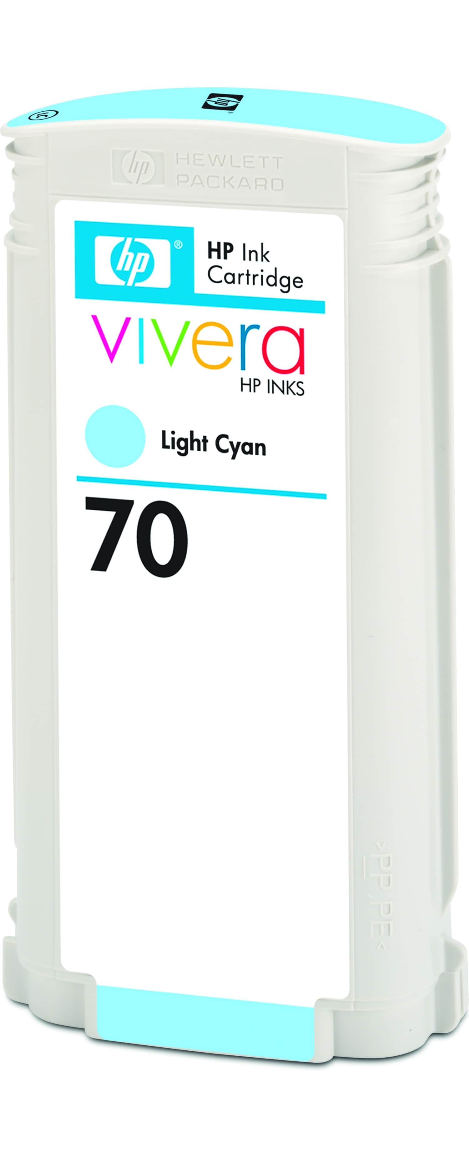 HP Tintenpatrone 70, cyan, 130 ml – für Tintenstrahldrucker/Multifunktionsgeräte