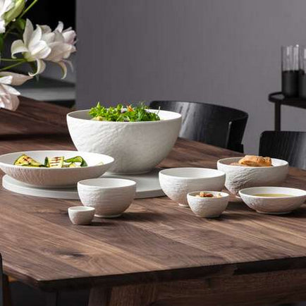 Villeroy & Boch Salatschüssel Manufacture Rock – 2,4 l, Ø 24,2 cm, H 11,8 cm, Porzellan