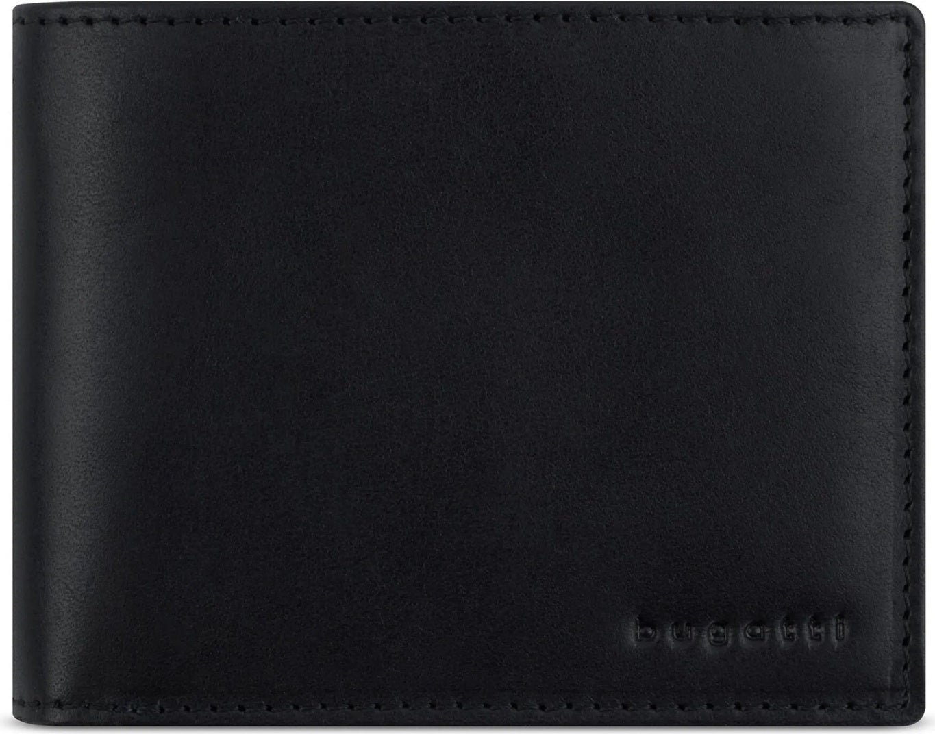 Bugatti cases Bugatti – Brieftasche/Kartenetui Remo – RFID-Schutz, 8 Kartentaschen, Münztasche – 115 × 90 × 20 mm – Schwarz
