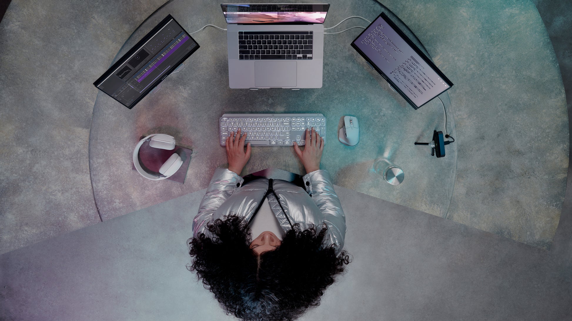 Logitech MX Keys S RF – Tastatur, für Logi Bolt USB-Empfänger, weiss