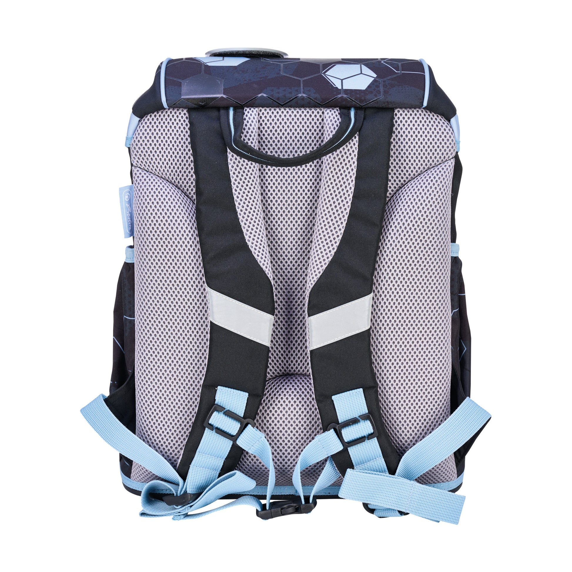 Herlitz UltraLight XL Plus – Schulrucksack-Set 4-teilig, Fussball, 22 l, 32×39×25 cm, mit Brustgurt