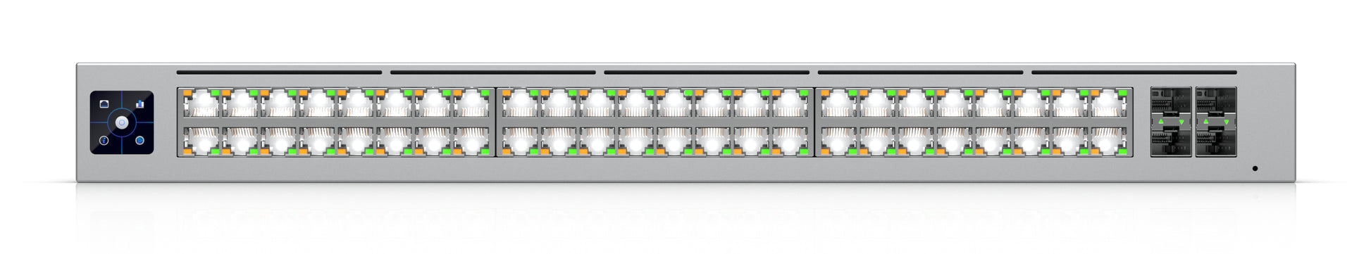 Ubiquiti Managed L2/L3 Switch – 48× RJ‑45 (32× 2,5G, 16× 10G), 4× SFP28, 2× QSFP28, PoE++, 19"