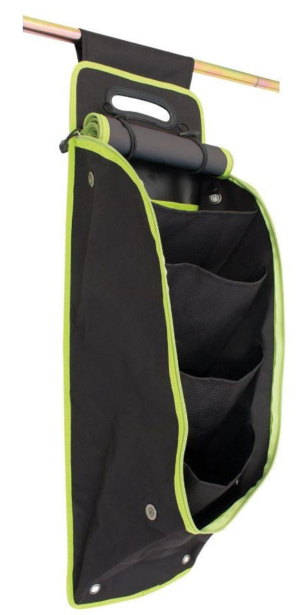 Eurotrail Utensilientasche Oxford S – 5 Fächer, 28×80 cm – Schwarz/Grün – Polyester