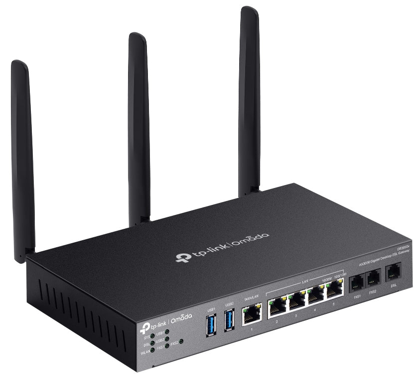 TP-Link DR3220V-4G – WLAN-Router – Wi-Fi 6 Dual-Band (2,4/5 GHz), 3,0 Gbit/s