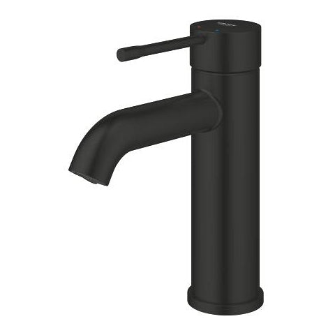 GROHE Essence Waschtischarmatur – Einhebelmischer, Grösse S, Anschlussmass 1/2", Messing, Schwarz