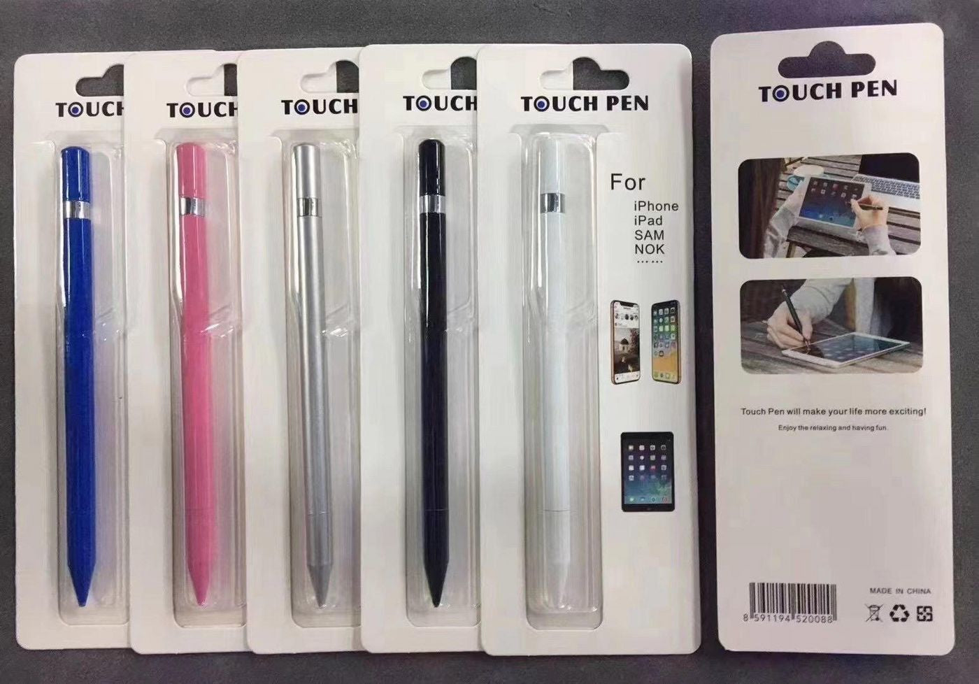 CoreParts Stylus Pen – Eingabestift – passiv – für Smartphone – Weiss