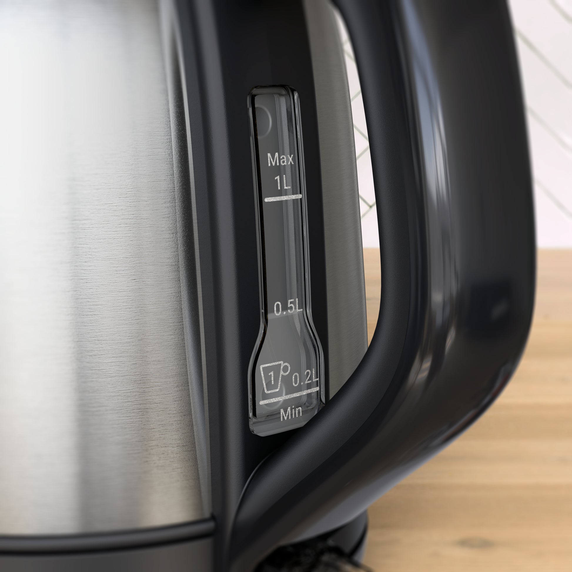 Tefal Subito Mini Wasserkocher – 1 l, Edelstahl, KO5S2DE0