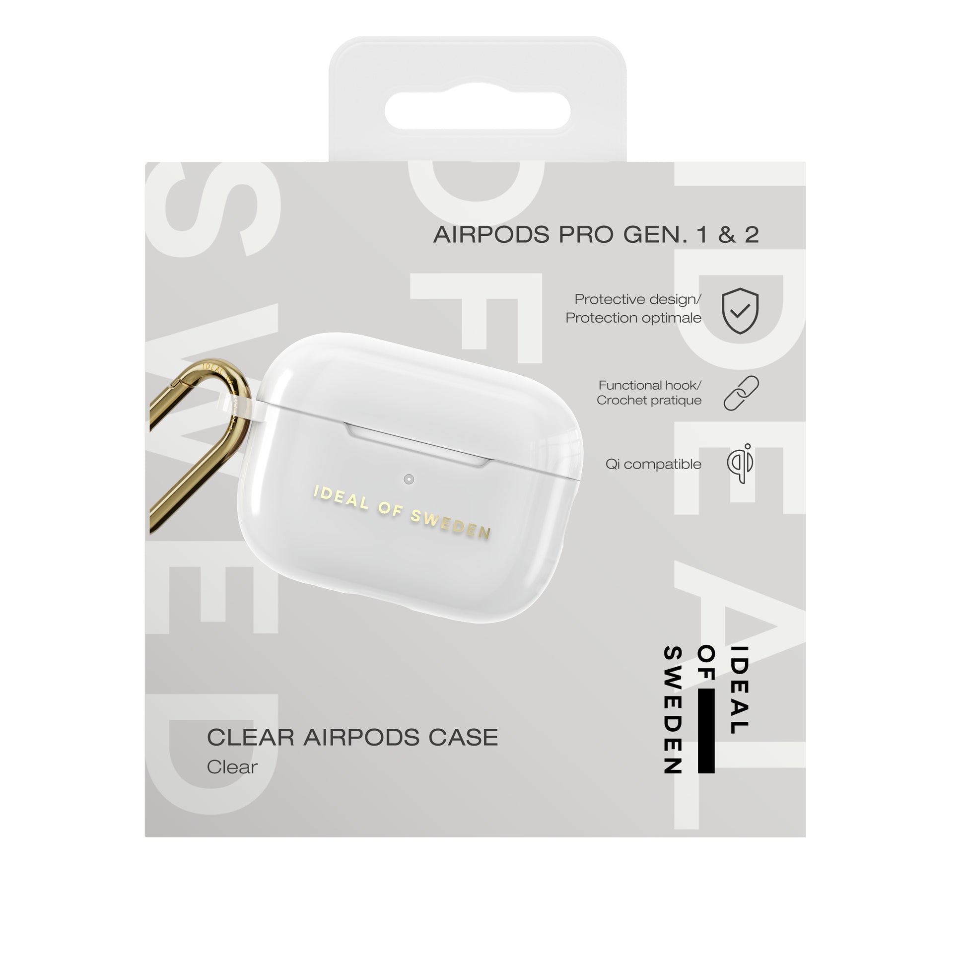 iDeal of Sweden IDCLAPC-PRO-471 – Schutzhülle für AirPods Pro (1./2. Gen.), Transparent