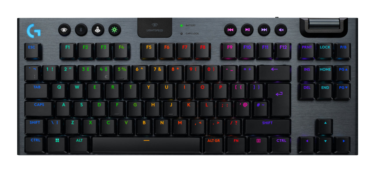 Logitech G G915 X LIGHTSPEED – TKL Tastatur – Mechanisch, RGB – Bluetooth & 2,4 GHz (USB-A Empfänger) – QWERTY