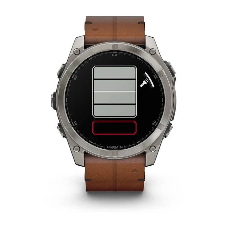 Garmin Fenix 8 AMOLED Sapphire – GPS-Smartwatch – 51 mm, 1,4", Saphirglas, 100 m, Bare Titanium