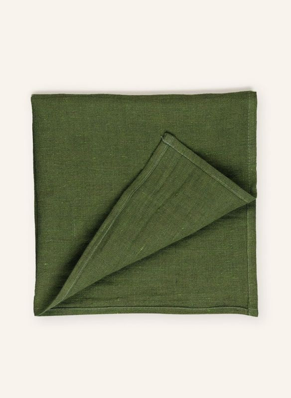 PROFLAX Stoffserviette – Olivgrün – 40 × 40 cm, Leinen – 1‑er‑Set