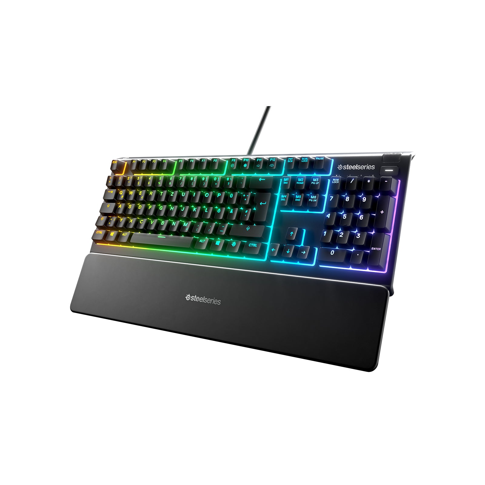 SteelSeries Apex 3 – Tastatur, kabelgebunden (USB-A), DE-Layout (DE) – für Windows & macOS