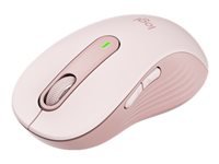 Logitech M650 L Maus – kabellos, für Rechtshänder, rosa