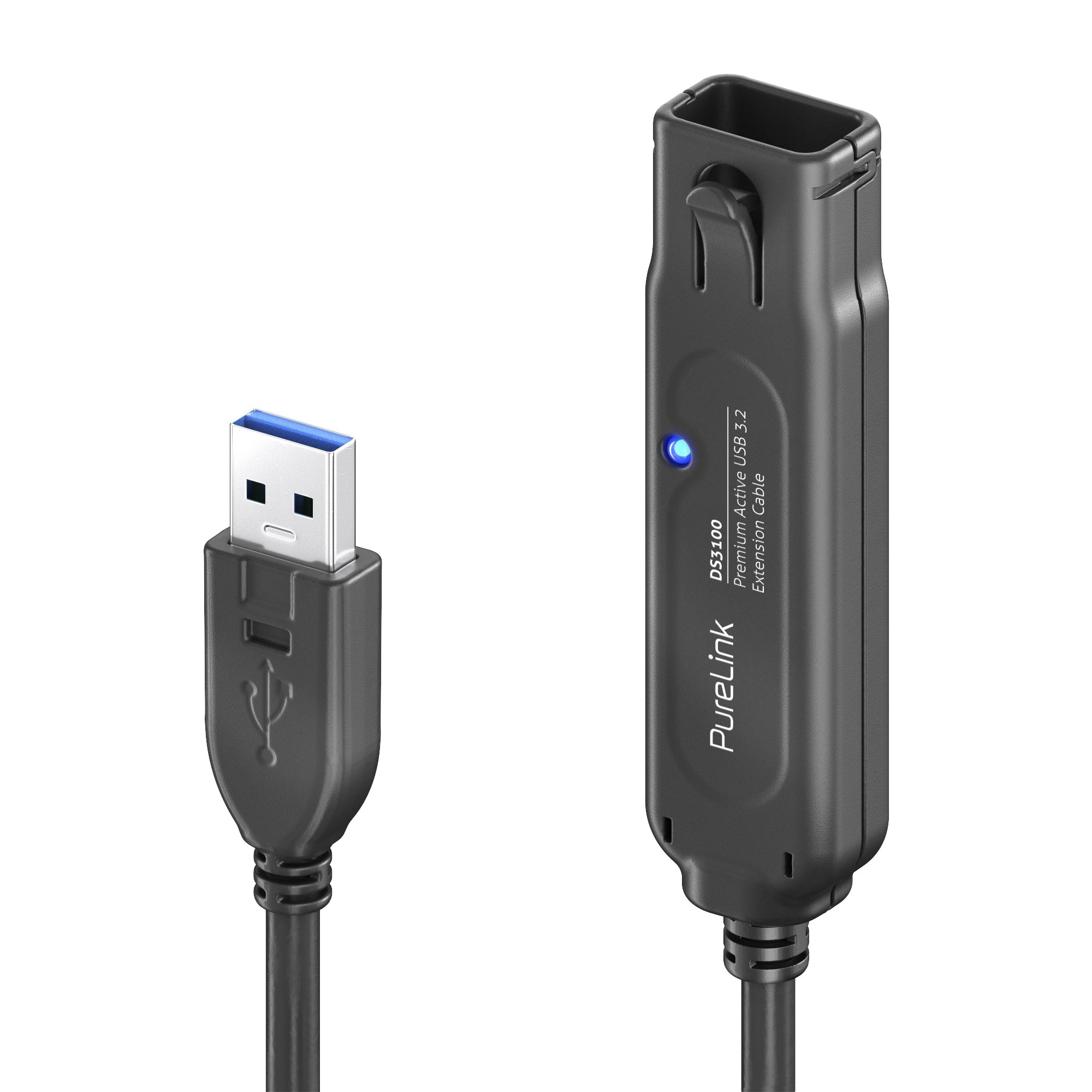 PureLink USB-Kabel, USB-A zu USB-A, 0,15 m, USB 3