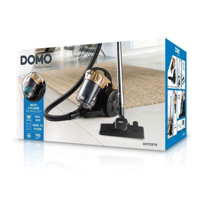 Domo Staubsauger DO7297S – 700 W, 2,5 l, Akkubetrieb