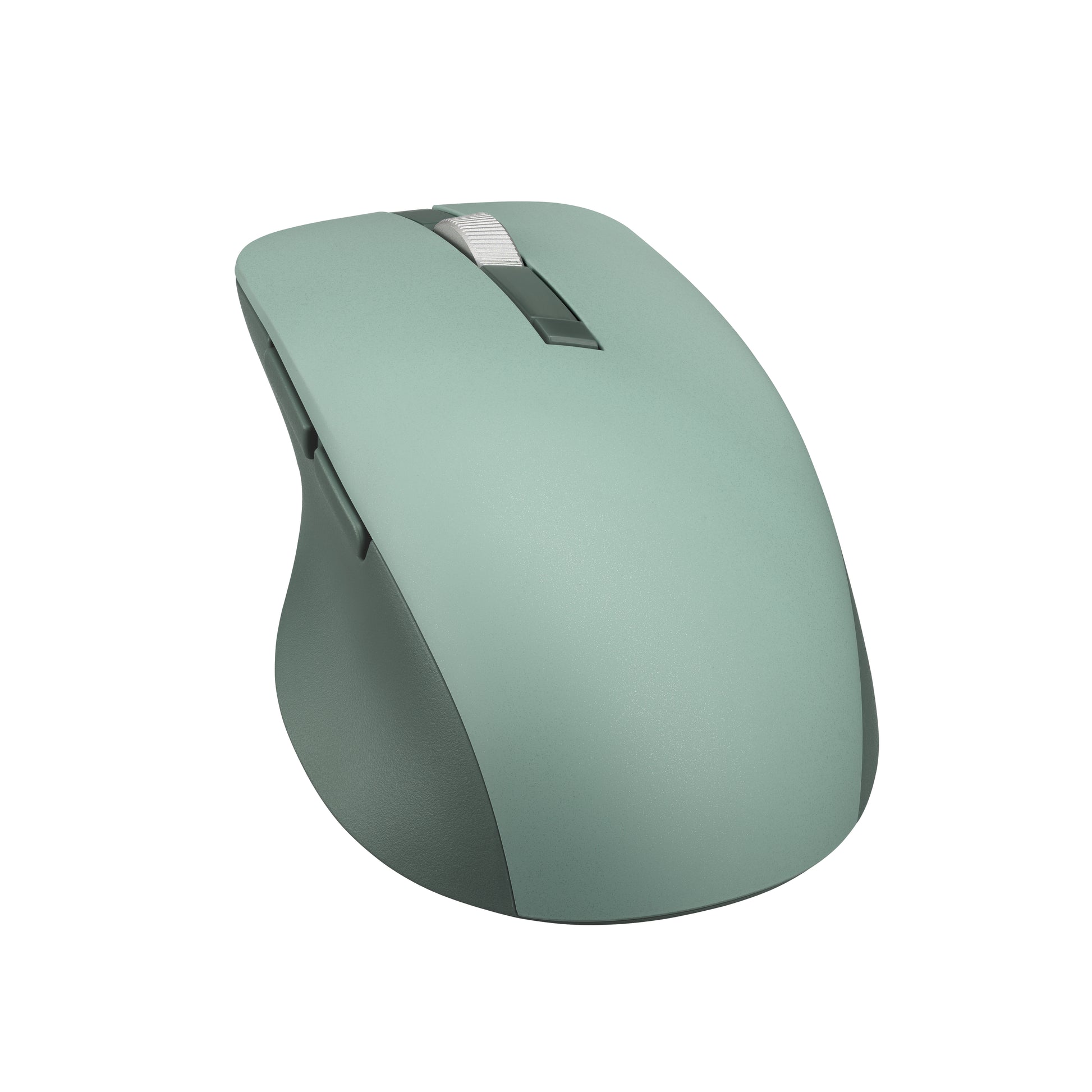 ASUS Smarto MD200 Silent Plus – Maus – Kabellos (Bluetooth/2,4 GHz), 4200 DPI, beidhändig, Grün