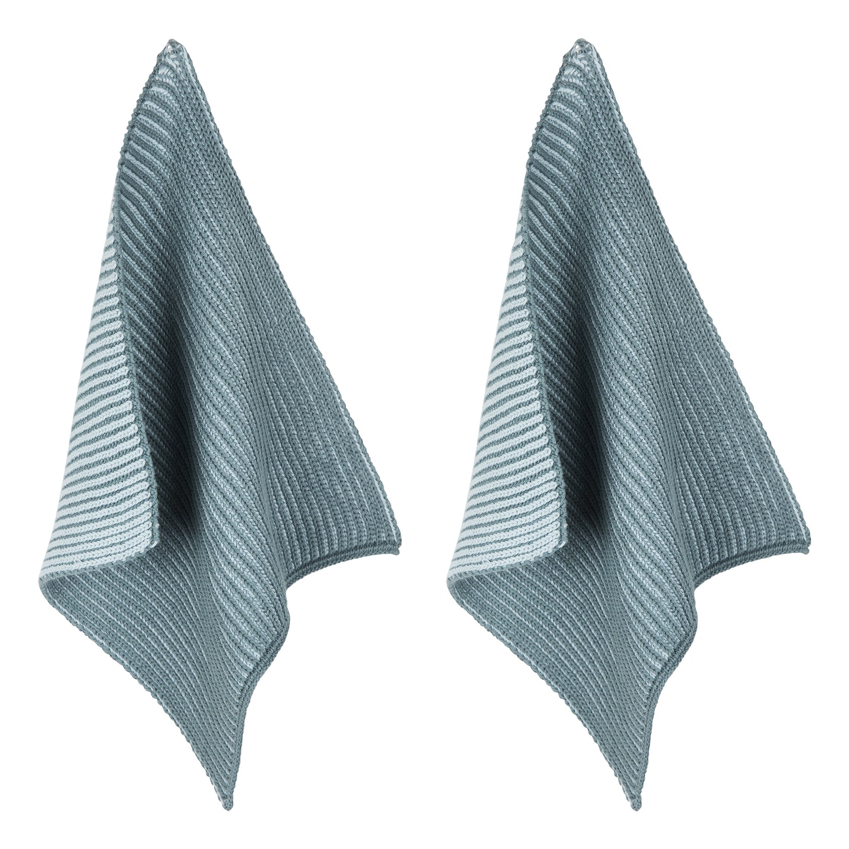 PAD Reinigungstücher Twist – aqua – 25 × 25 cm – Bio-Baumwolle – 2er-Set