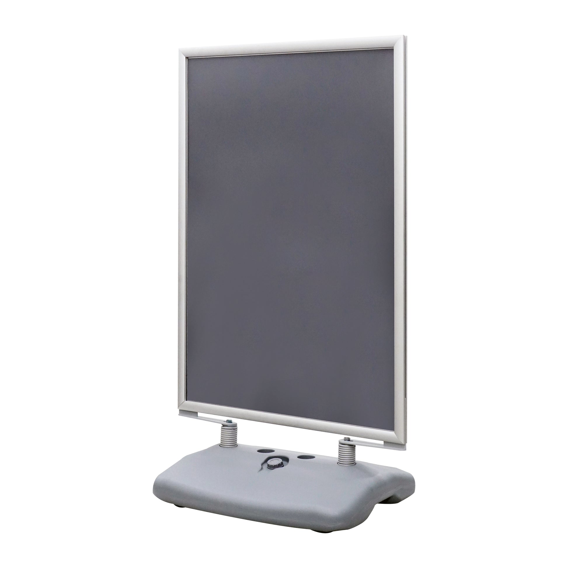 Europel Boden-Prospektständer – für A0, silber, Aluminium, 900×60×1250 mm